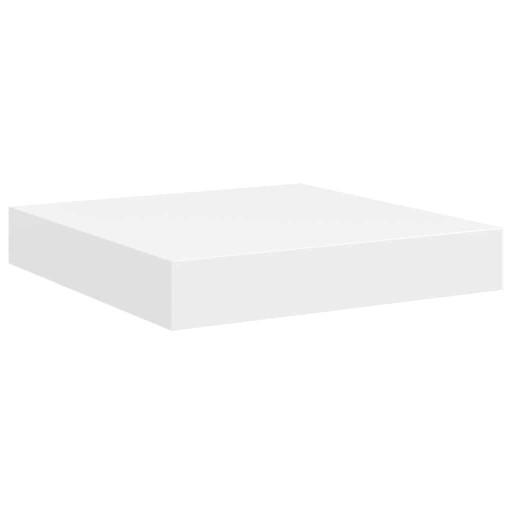 vidaXL Floating Wall Shelves 4 pcs White 23x23.5x3.8 cm MDF