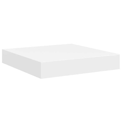 vidaXL Floating Wall Shelves 4 pcs White 23x23.5x3.8 cm MDF