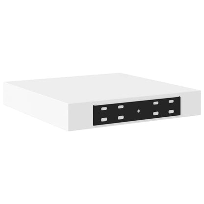 vidaXL Floating Wall Shelves 4 pcs White 23x23.5x3.8 cm MDF