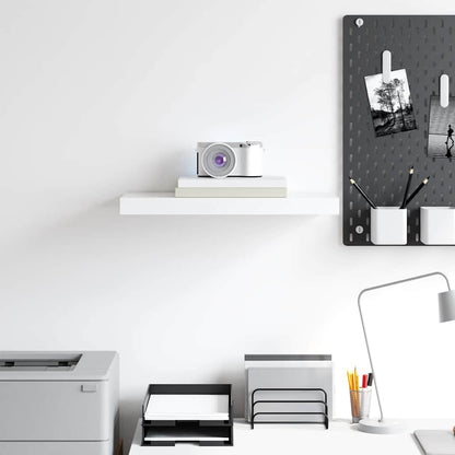 vidaXL Floating Wall Shelf White 50x23x3.8 cm MDF
