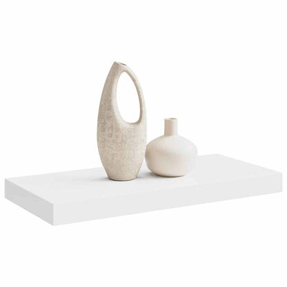 vidaXL Floating Wall Shelf White 50x23.5x3.8 cm MDF