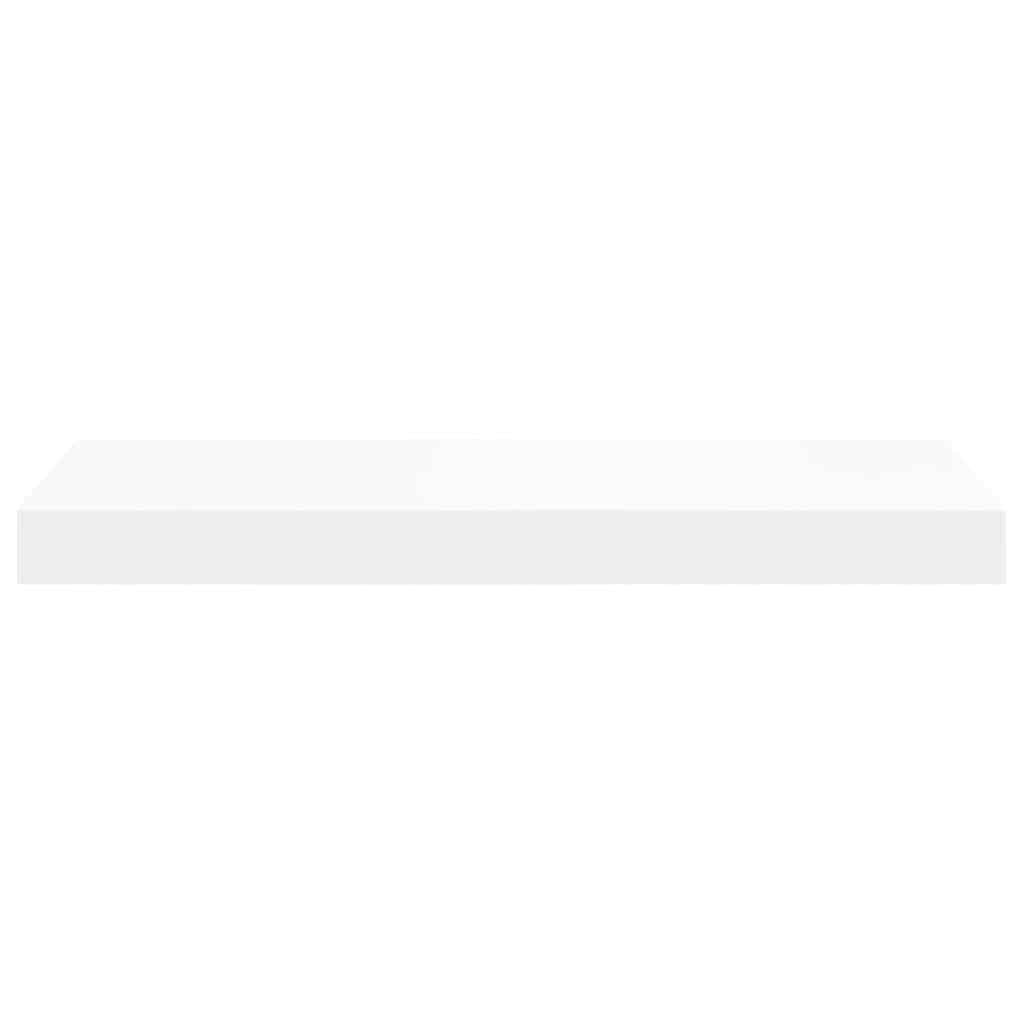 vidaXL Floating Wall Shelf White 50x23x3.8 cm MDF