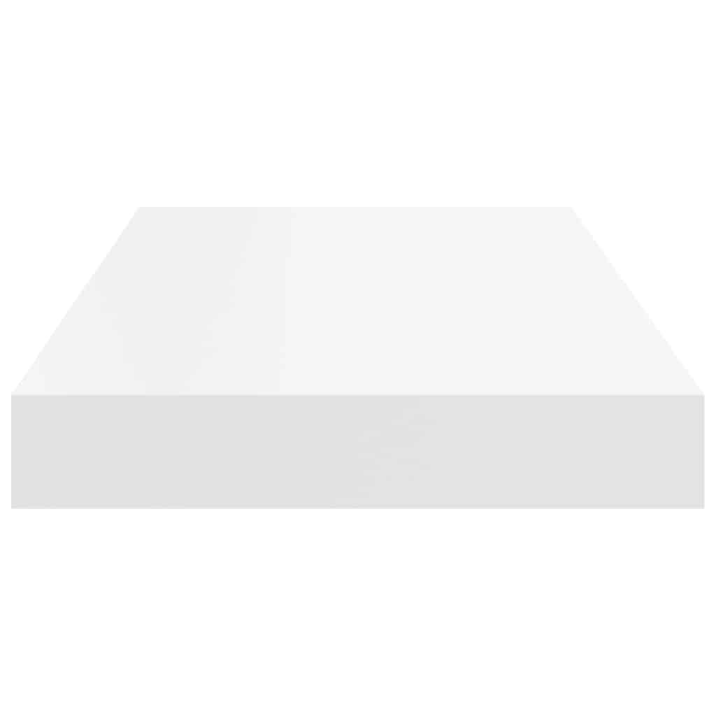 vidaXL Floating Wall Shelf White 50x23x3.8 cm MDF