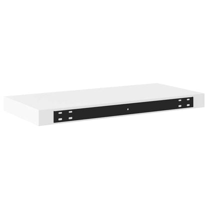 vidaXL Floating Wall Shelf White 50x23x3.8 cm MDF