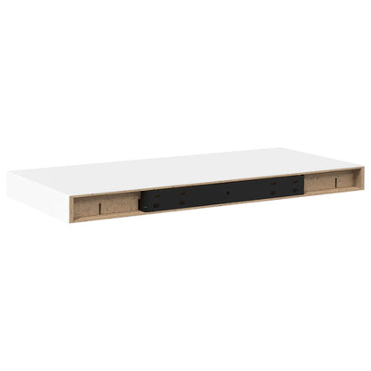 vidaXL Floating Wall Shelves 2 pcs White 50x23.5x3.8 cm MDF
