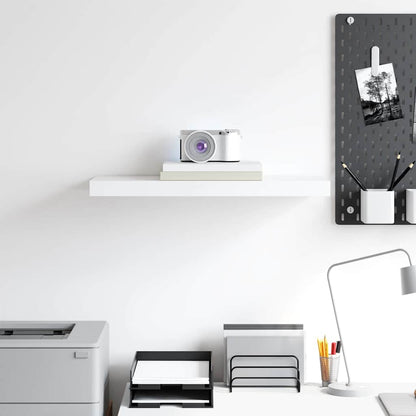 323811 vidaXL Floating Wall Shelf White 60x23,5x3,8 cm MDF