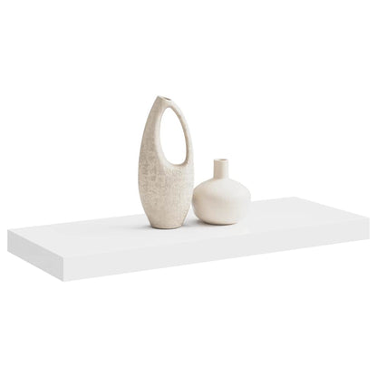 323811 vidaXL Floating Wall Shelf White 60x23,5x3,8 cm MDF