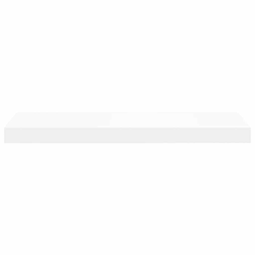 vidaXL Floating Wall Shelf White 60x23.5x3.8 cm MDF