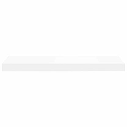 vidaXL Floating Wall Shelves 2 pcs White 60x23.5x3.8 cm MDF