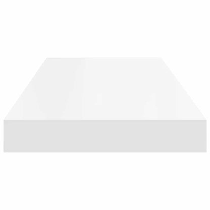vidaXL Floating Wall Shelves 2 pcs White 60x23.5x3.8 cm MDF