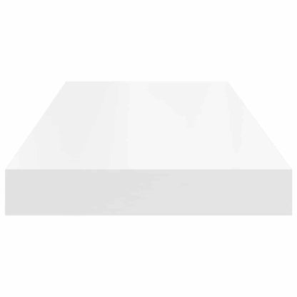 323813 vidaXL Floating Wall Shelves 4 pcs White 60x23,5x3,8 cm MDF