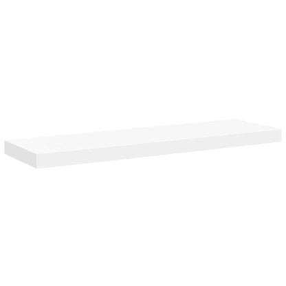 vidaXL Floating Wall Shelf White 80x23.5x3.8 cm MDF