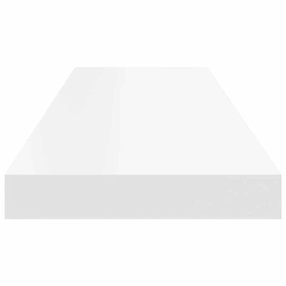 vidaXL Floating Wall Shelf White 80x23.5x3.8 cm MDF