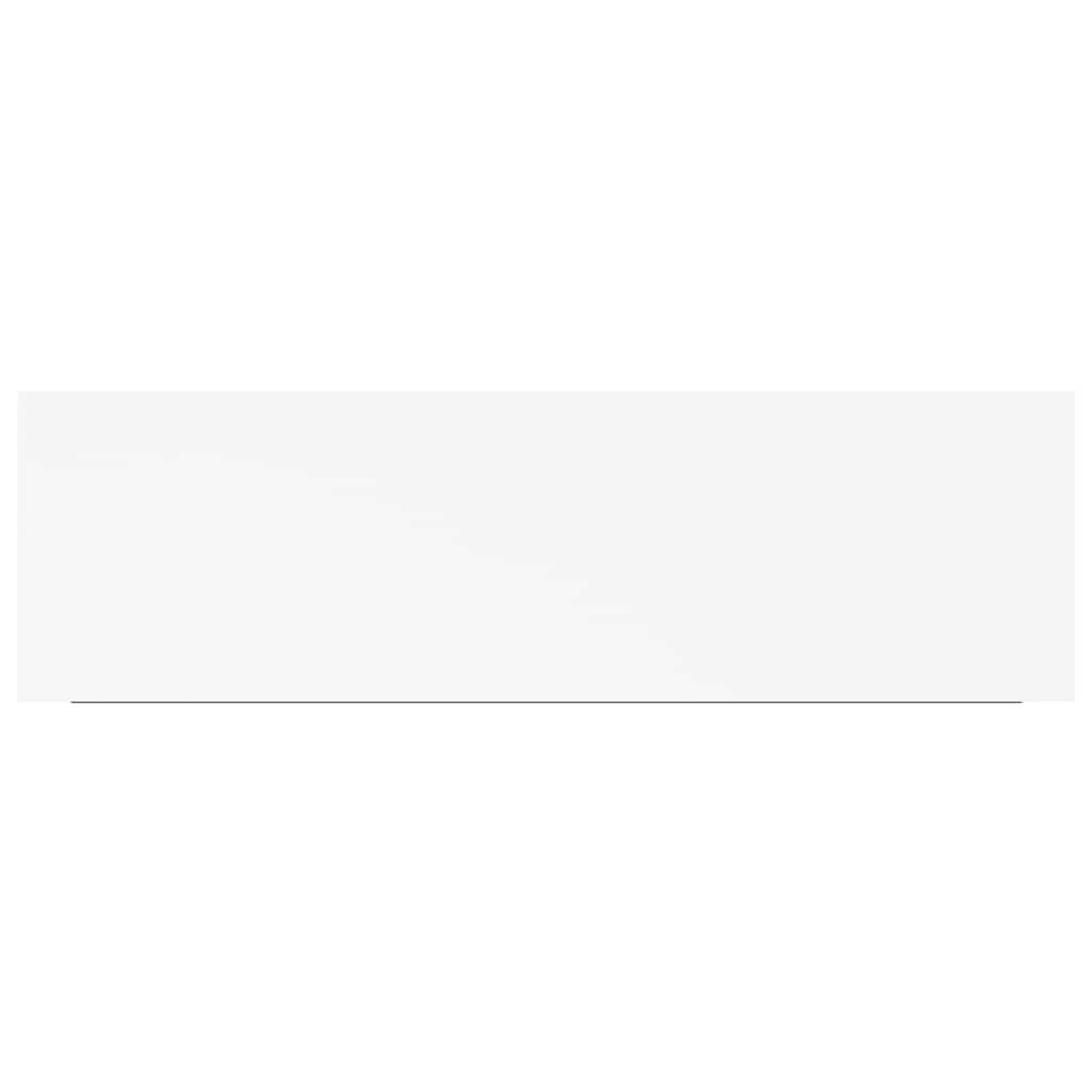 vidaXL Floating Wall Shelf White 80x23.5x3.8 cm MDF