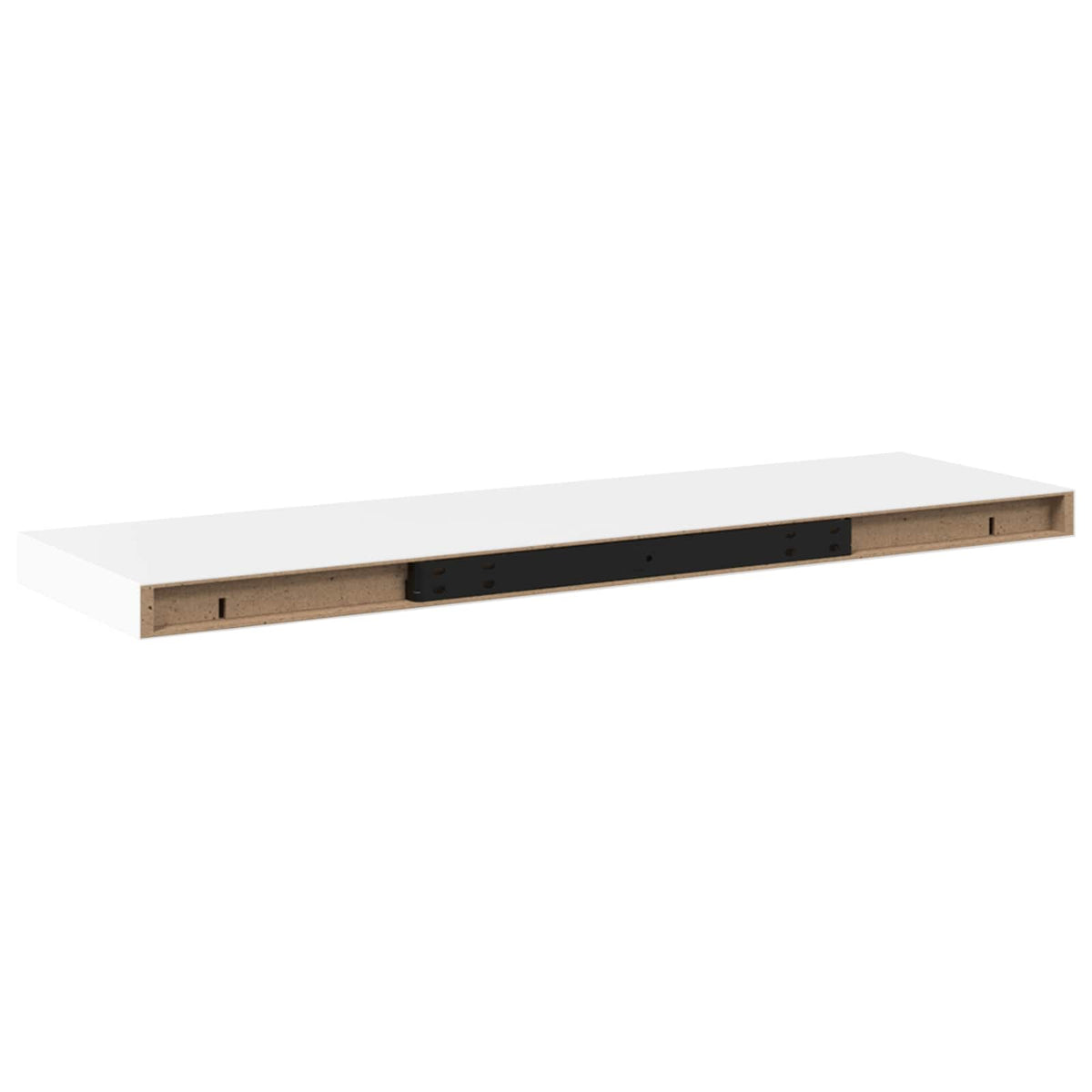 323814 vidaXL Floating Wall Shelf White 80x23,5x3,8 cm MDF