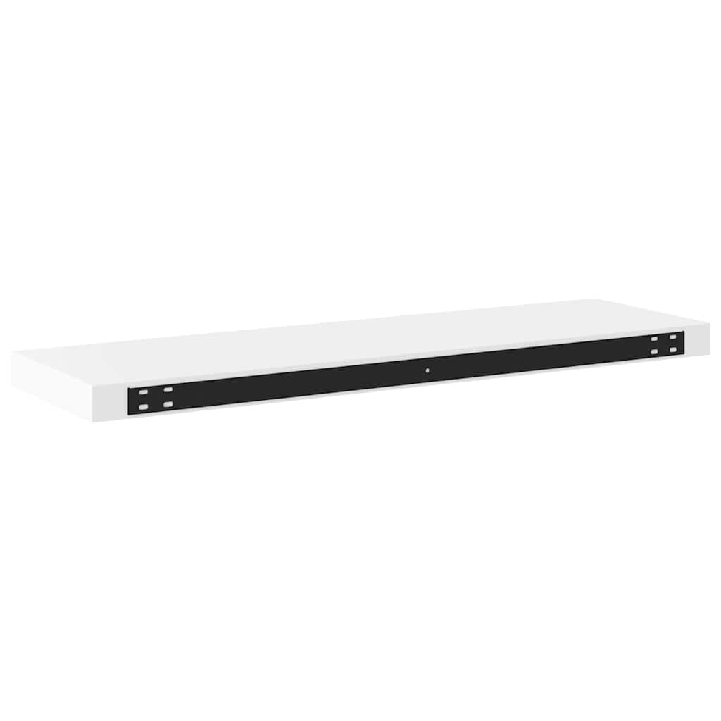vidaXL Floating Wall Shelves 2 pcs White 80x23.5x3.8 cm MDF