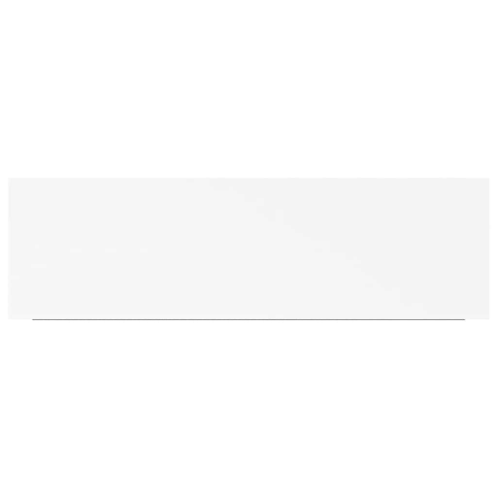 vidaXL Floating Wall Shelves 2 pcs White 80x23.5x3.8 cm MDF