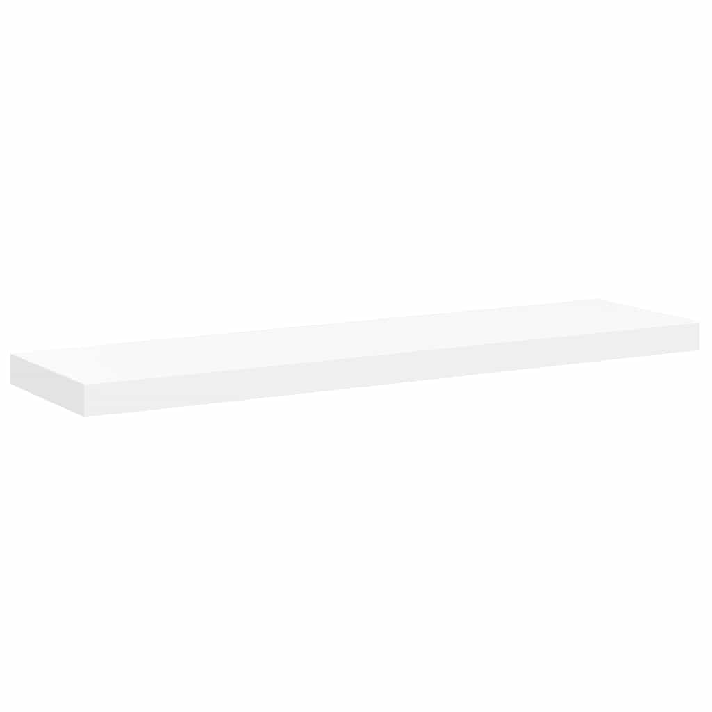 vidaXL Floating Wall Shelf White 90x23.5x3.8 cm MDF
