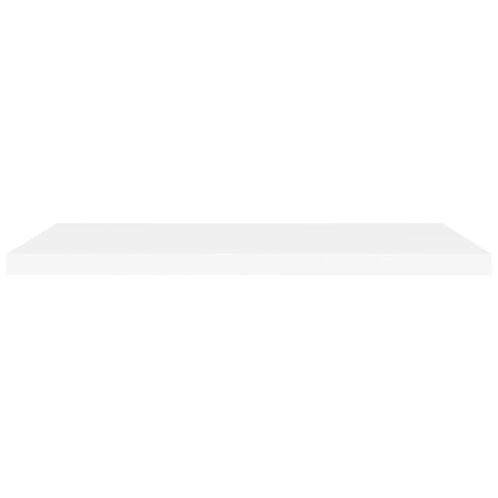 vidaXL Floating Wall Shelves 2 pcs White 90x23.5x3.8 cm MDF