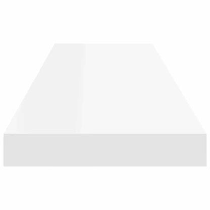 vidaXL Floating Wall Shelves 2 pcs White 90x23.5x3.8 cm MDF