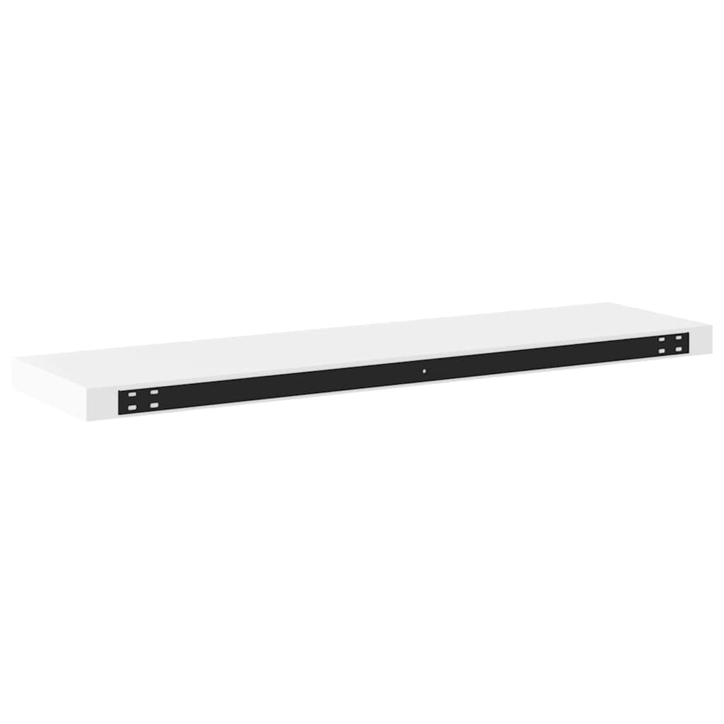 vidaXL Floating Wall Shelves 2 pcs White 90x23.5x3.8 cm MDF