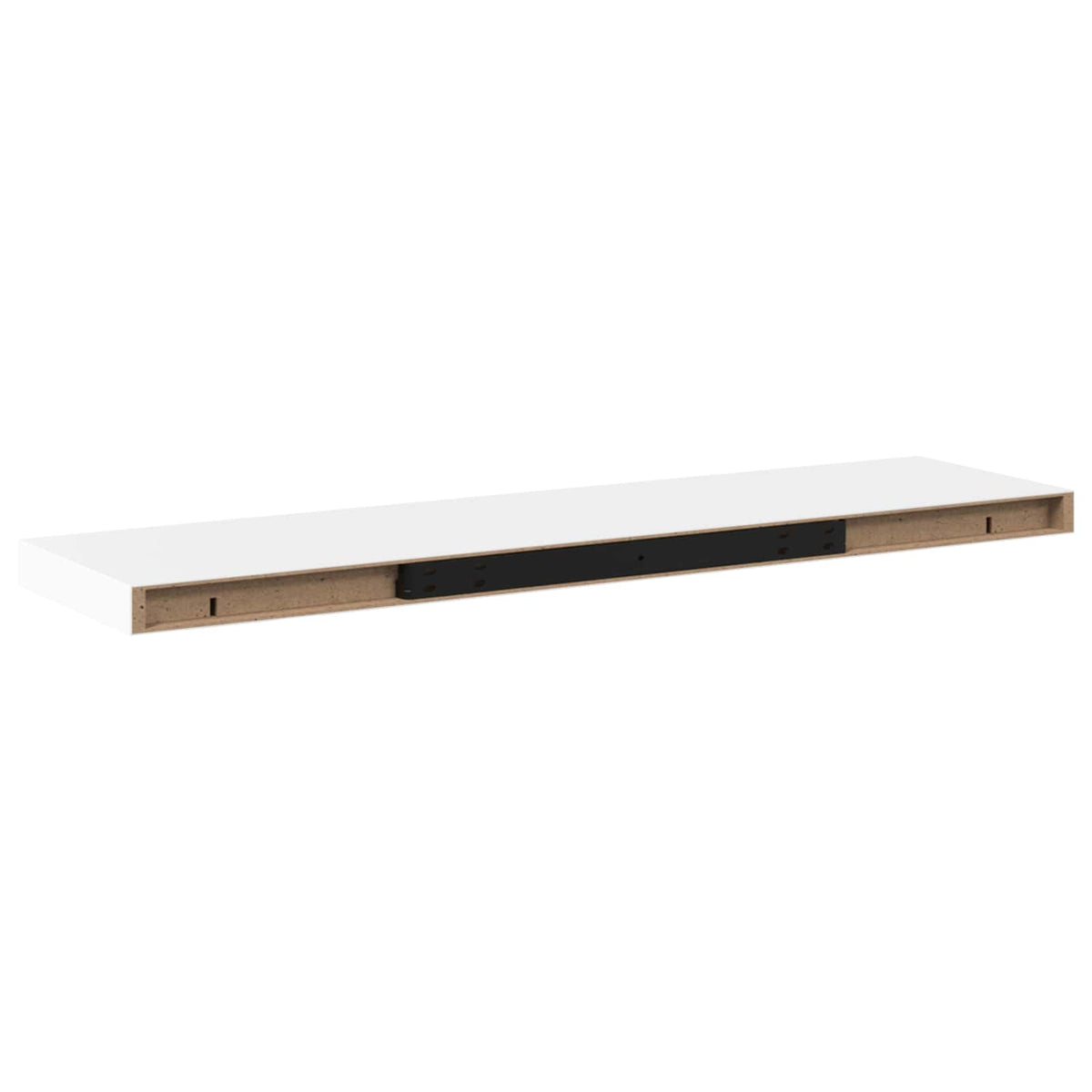 323818 vidaXL Floating Wall Shelves 2 pcs White 90x23,5x3,8 cm MDF