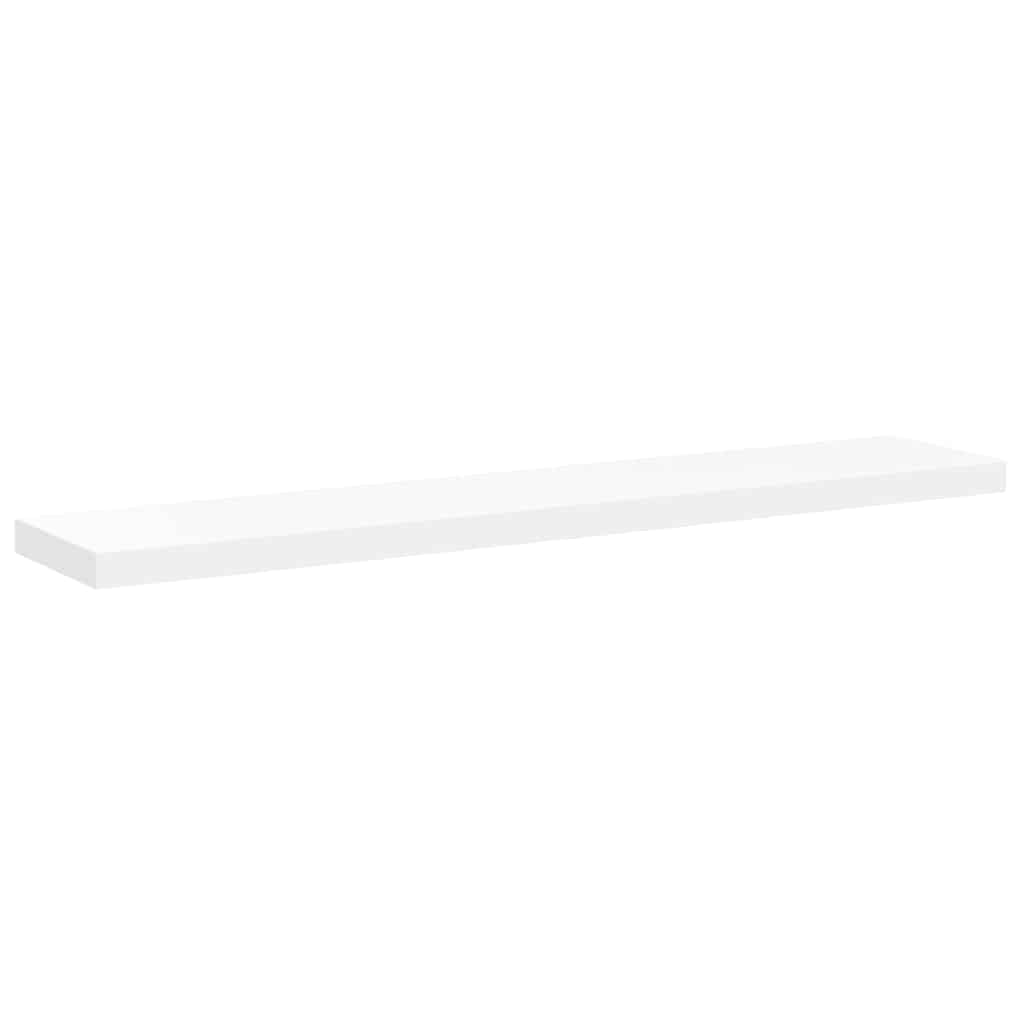 323820 vidaXL Floating Wall Shelf White 120x23,5x3,8 cm MDF