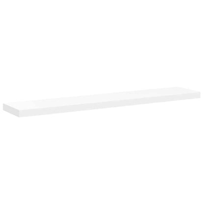 323820 vidaXL Floating Wall Shelf White 120x23,5x3,8 cm MDF
