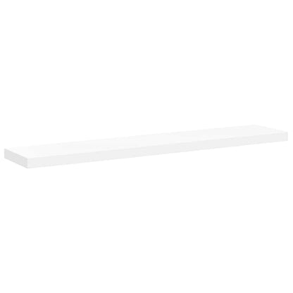 vidaXL Floating Wall Shelf White 120x23.5x3.8 cm MDF