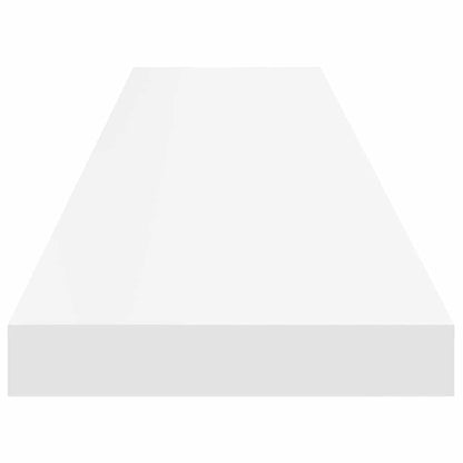 323820 vidaXL Floating Wall Shelf White 120x23,5x3,8 cm MDF