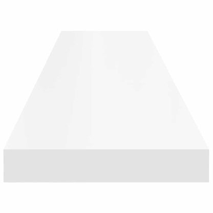 vidaXL Floating Wall Shelf White 120x23.5x3.8 cm MDF