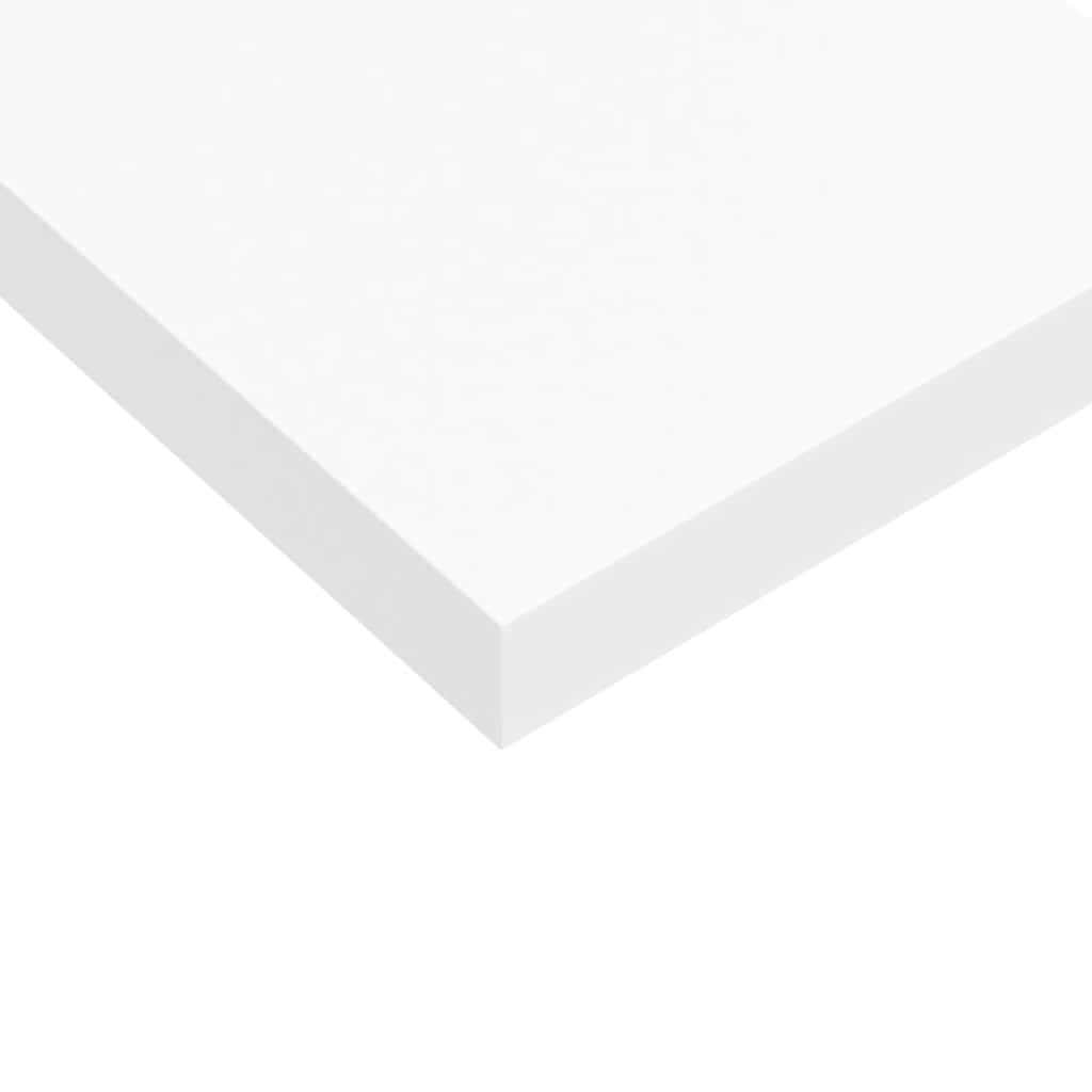 vidaXL Floating Wall Shelf White 120x23.5x3.8 cm MDF