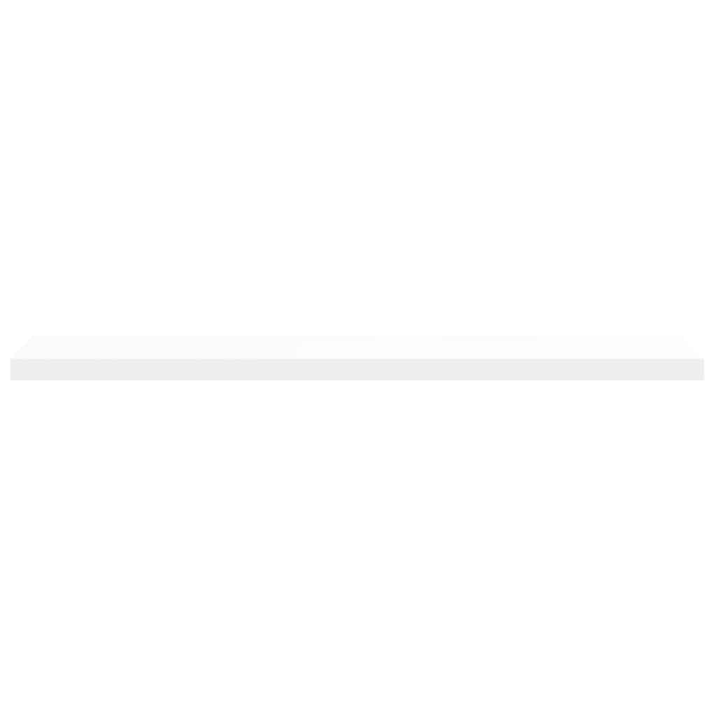vidaXL Floating Wall Shelves 2 pcs White 120x23.5x3.8 cm MDF