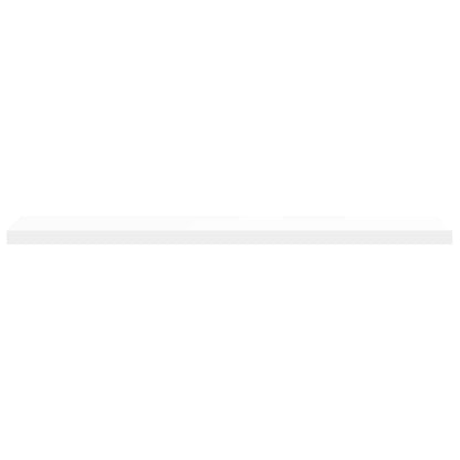 vidaXL Floating Wall Shelves 2 pcs White 120x23.5x3.8 cm MDF