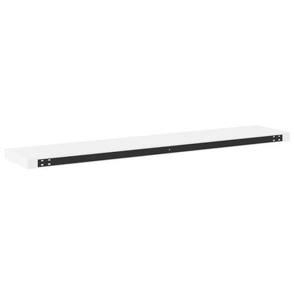 vidaXL Floating Wall Shelves 4 pcs White 120x23.5x3.8 cm MDF