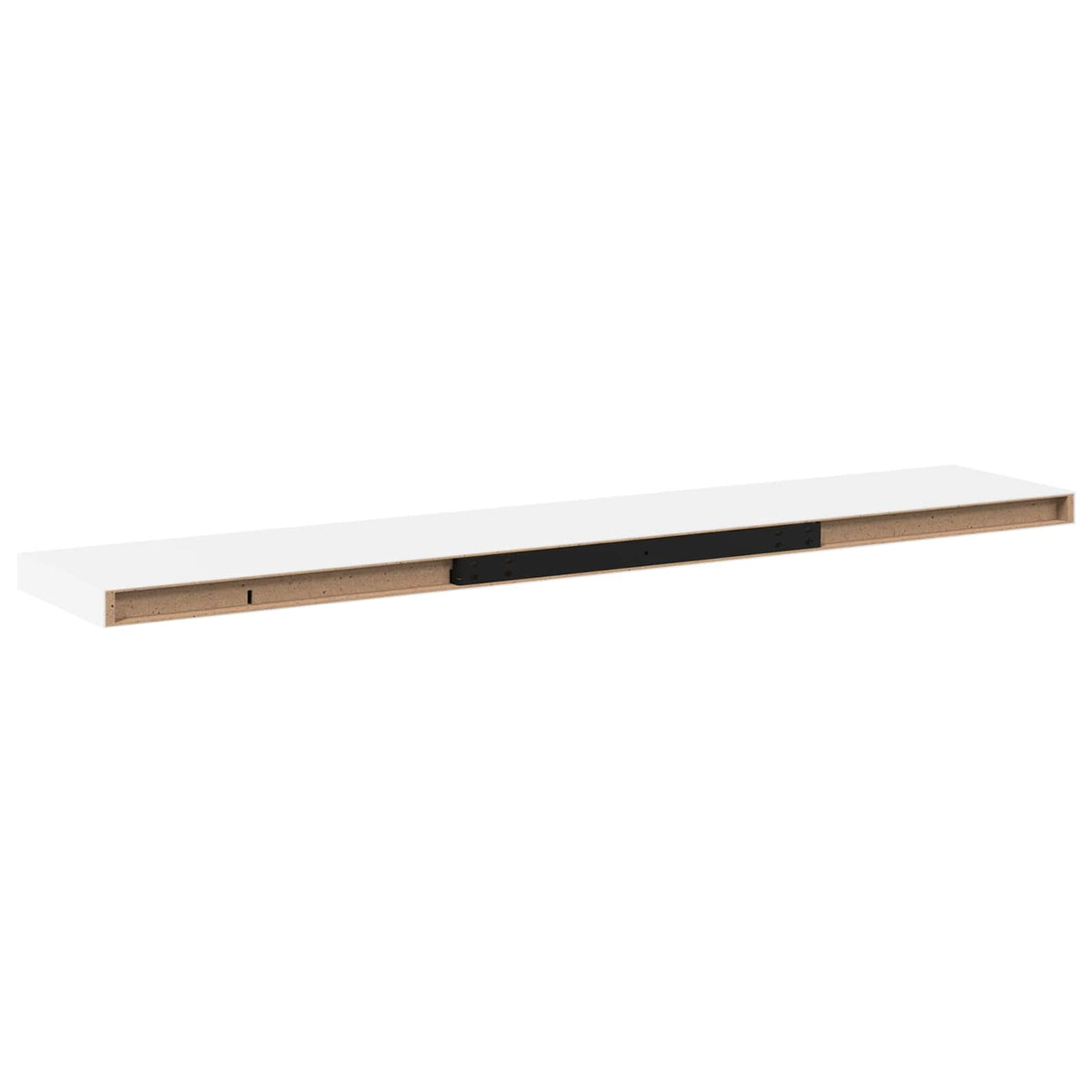 323822 vidaXL Floating Wall Shelves 4 pcs White 120x23,5x3,8 cm MDF