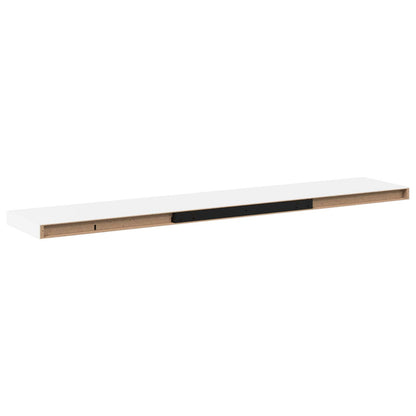 323822 vidaXL Floating Wall Shelves 4 pcs White 120x23,5x3,8 cm MDF