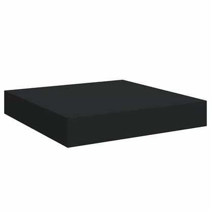 323823 vidaXL Floating Wall Shelf Black 23x23,5x3,8 cm MDF
