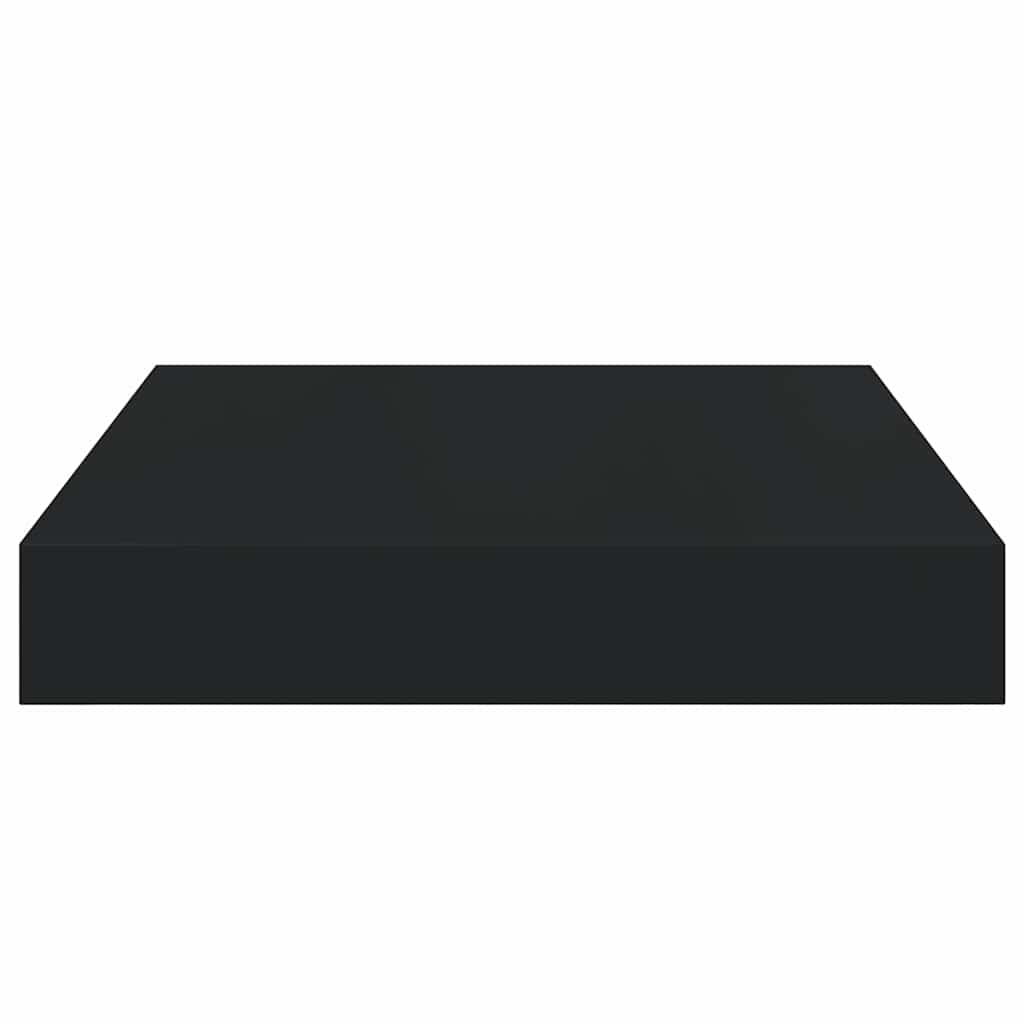 323823 vidaXL Floating Wall Shelf Black 23x23,5x3,8 cm MDF