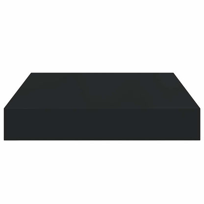 323823 vidaXL Floating Wall Shelf Black 23x23,5x3,8 cm MDF