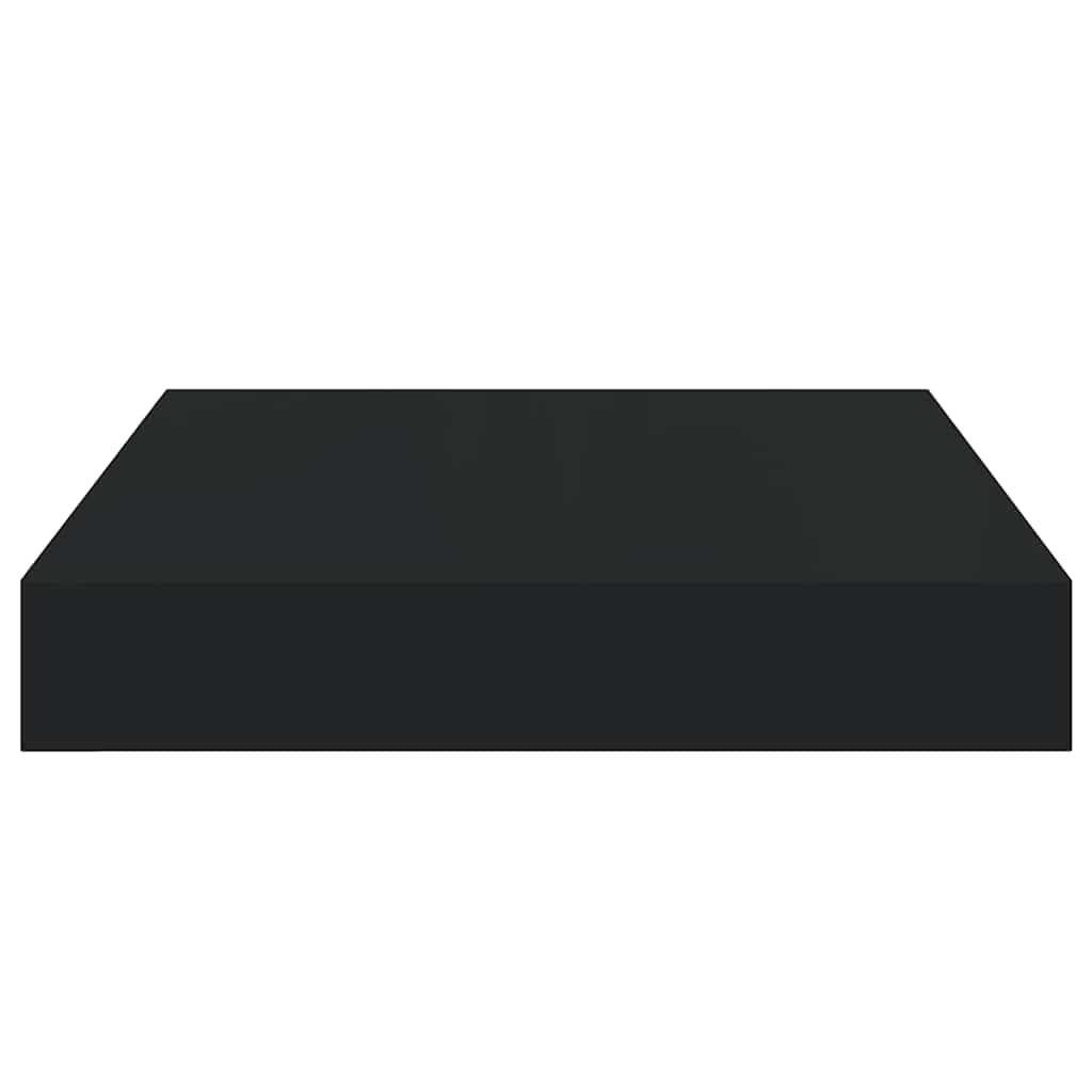 vidaXL Floating Wall Shelf Black 23x23.5x3.8 cm MDF