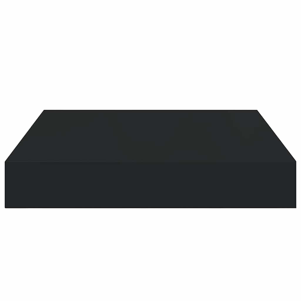 323823 vidaXL Floating Wall Shelf Black 23x23,5x3,8 cm MDF