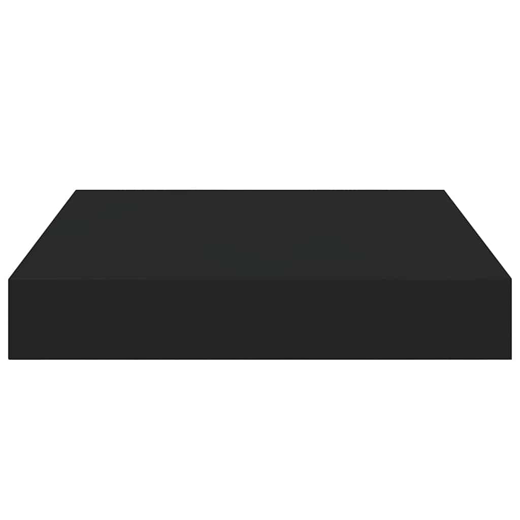 vidaXL Floating Wall Shelf Black 23x23.5x3.8 cm MDF