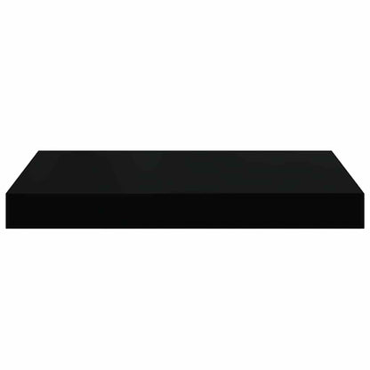 vidaXL Floating Wall Shelf Black 40x23x3.8 cm MDF