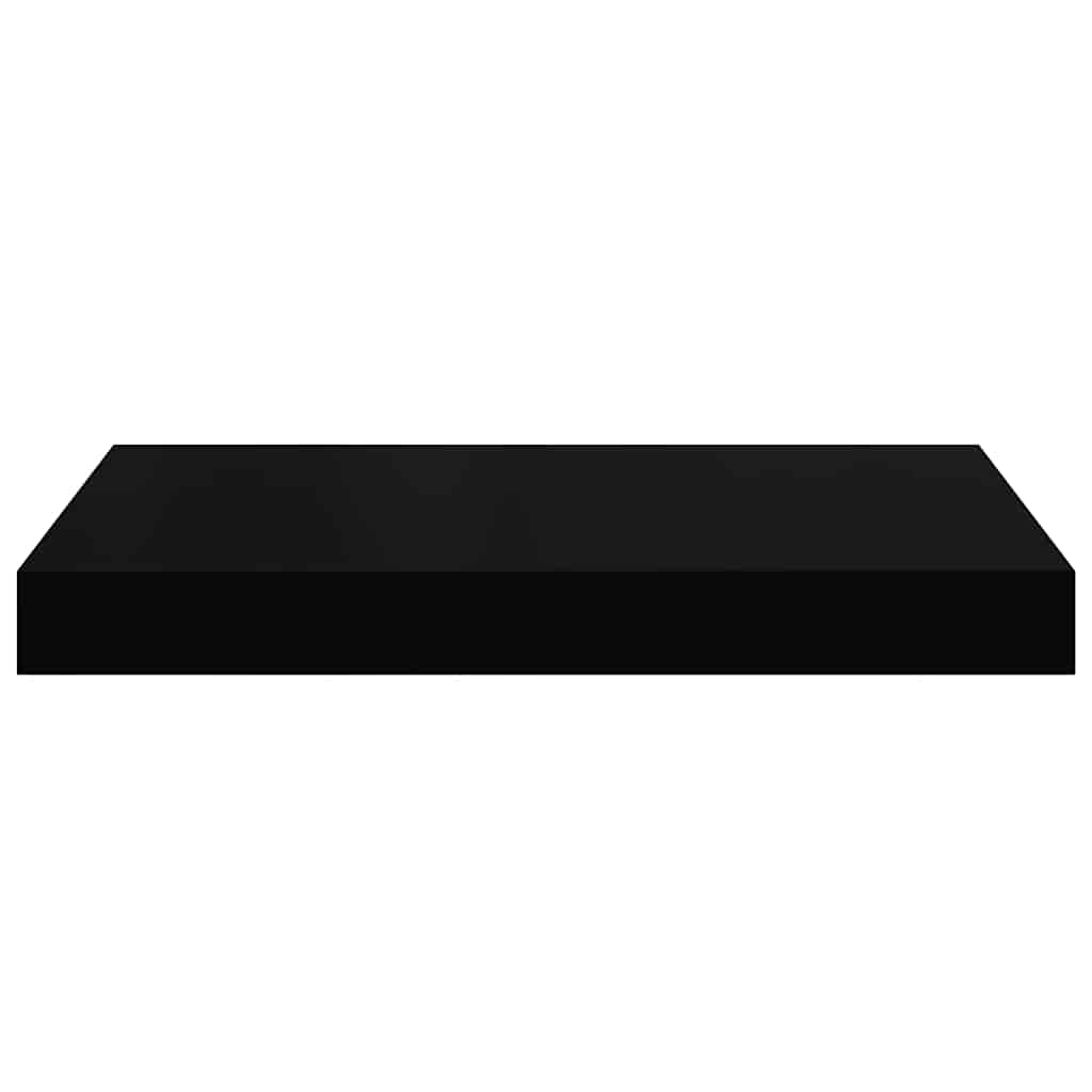 vidaXL Floating Wall Shelves 4 pcs Black 40x23x3.8 cm MDF