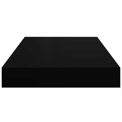 vidaXL Floating Wall Shelves 4 pcs Black 40x23x3.8 cm MDF