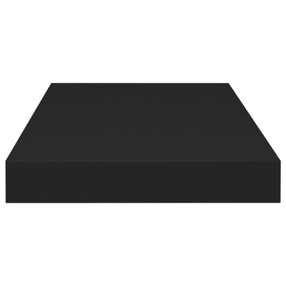 vidaXL Floating Wall Shelves 2 pcs Black 50x23x3.8 cm MDF
