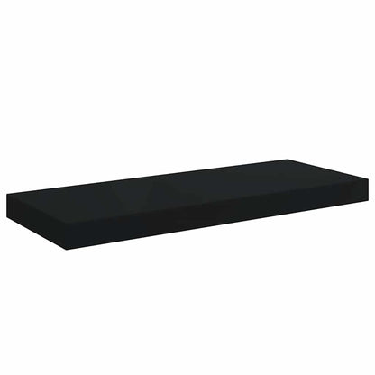 323832 vidaXL Floating Wall Shelf Black 60x23,5x3,8 cm MDF