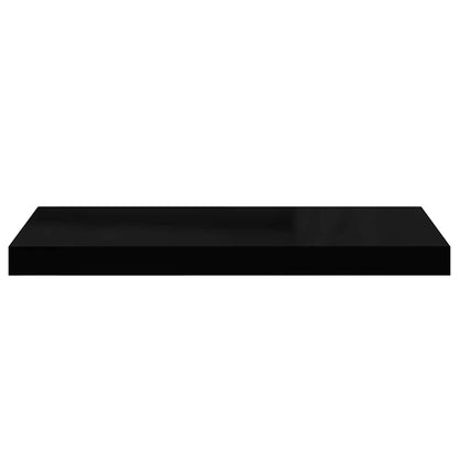 vidaXL Floating Wall Shelf Black 60x23.5x3.8 cm MDF