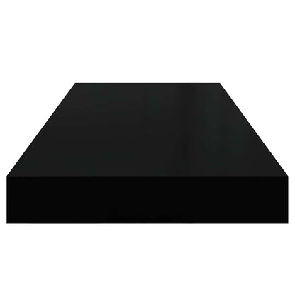323832 vidaXL Floating Wall Shelf Black 60x23,5x3,8 cm MDF